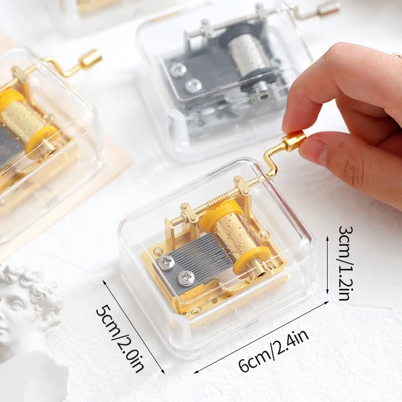 Hộp Nhạc Mini Trong Suốt Thiết Kế Sáng Tạo - Ảnh 2